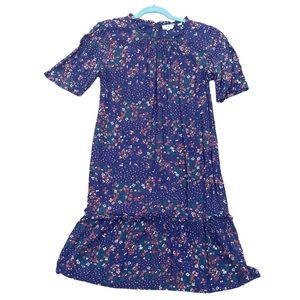 Fat Face navy blue floral dress, size 2